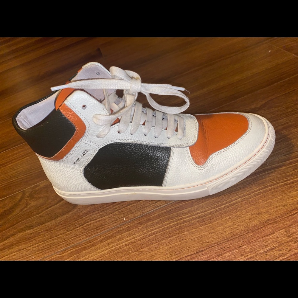 Leather FC Hightops, 8.5 Men/10 Women